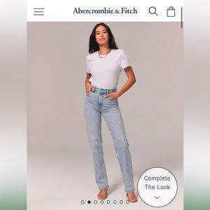 Abercrombie & Fitch The 90’s Ultra High Rise Jean - 31 Long - Light - NWT